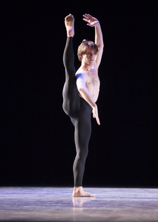 Matthew Renko in "State of Darkness." Photo by Angela Sterling; choreography by Molissa Fenley.